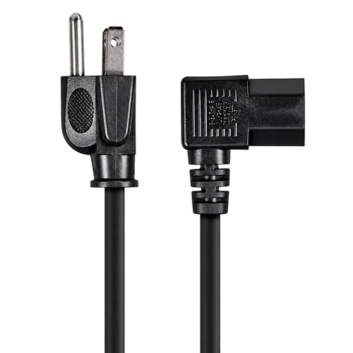 Power cord with plug and equipment connector