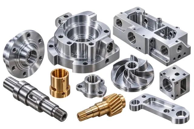 Custom metal components sourced from India