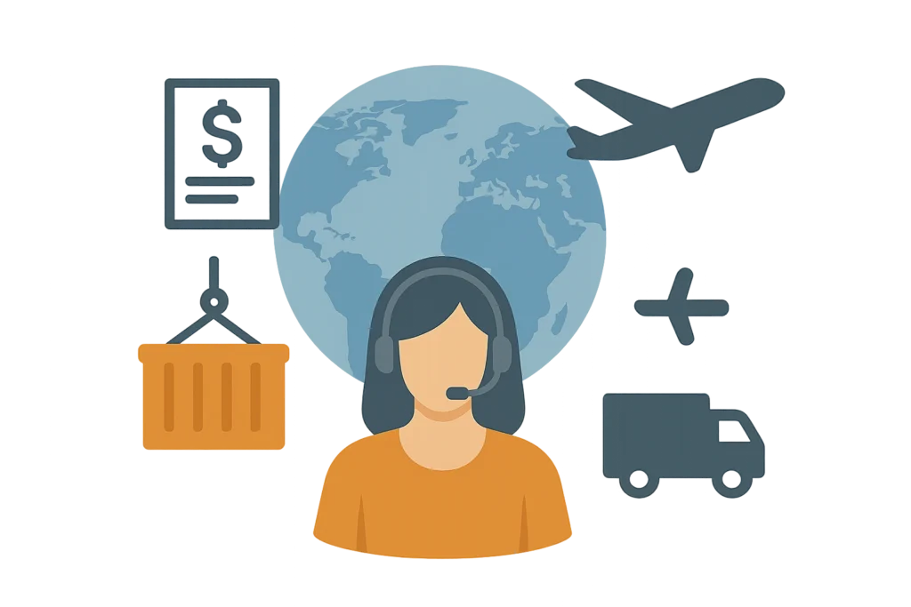 Contact Bhuvika Global Solutions team illustration